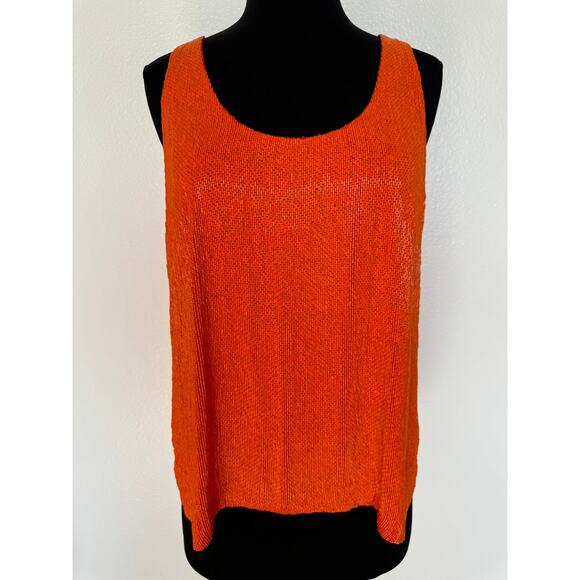 Ralph Lauren Bright Orange Beaded Tank Top - Picture 12 of 16
